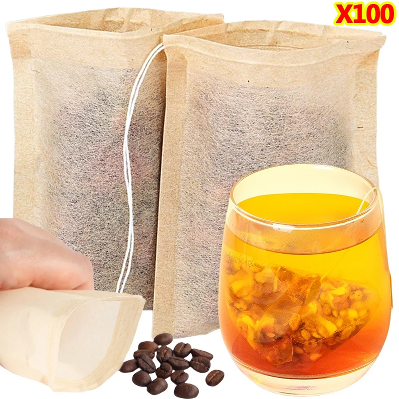 100Pcs Teabags with Drawstring - Herbal Wellness Supplement review and price