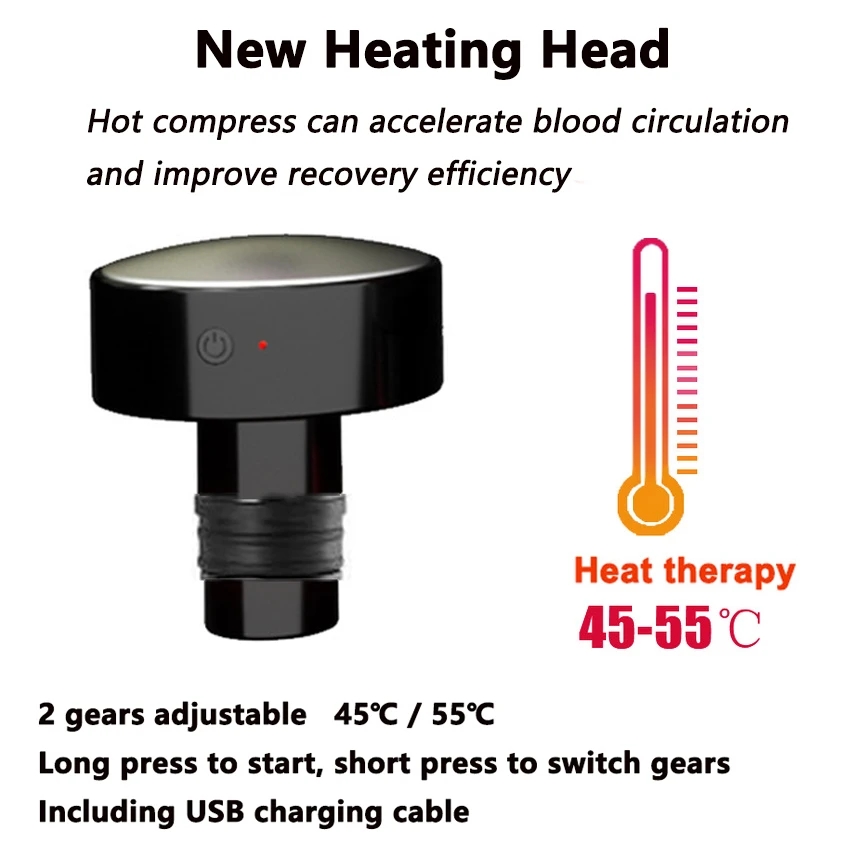New Heat Fascia Gun Massage He - Health Wellness review and price
