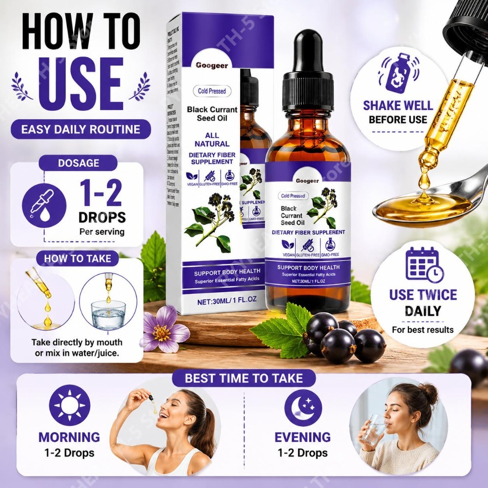 Black Currant Seed Oil Drops 3 - Wellness Herbal Medicine review and price